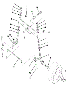 Front Axle parts for Craftsman Front-Engine Lawn Tractor 917256921 from AppliancePartsPros.com