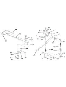 Mower Lift Lever parts for Craftsman Front-Engine Lawn Tractor 917256921 from AppliancePartsPros.com