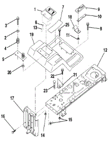 Fender / Chassis parts for Craftsman Front-Engine Lawn Tractor 917256922 from AppliancePartsPros.com