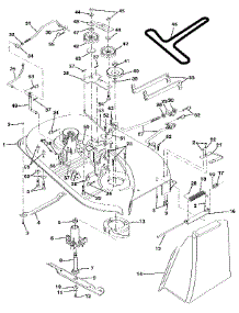 Mower Deck parts for Craftsman Front-Engine Lawn Tractor 917256922 from AppliancePartsPros.com