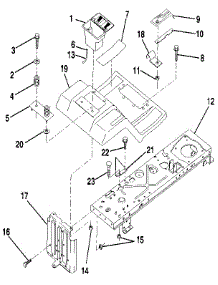 Fender / Chassis parts for Craftsman Front-Engine Lawn Tractor 917256930 from AppliancePartsPros.com