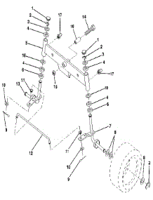 Front Axle parts for Craftsman Front-Engine Lawn Tractor 917256930 from AppliancePartsPros.com