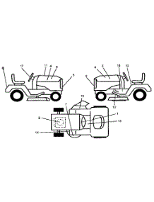Decals parts for Craftsman Front-Engine Lawn Tractor 917256930 from AppliancePartsPros.com