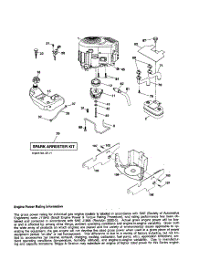 Engine parts for Craftsman Front-Engine Lawn Tractor 917256940 from AppliancePartsPros.com
