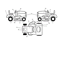 Decals parts for Craftsman Front-Engine Lawn Tractor 917256940 from AppliancePartsPros.com
