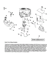 Engine parts for Craftsman Front-Engine Lawn Tractor 917256960 from AppliancePartsPros.com