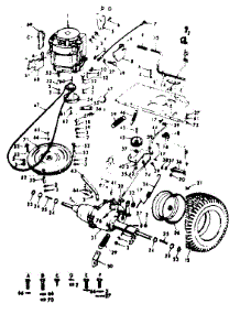 Rear Axle And Drive Assembly parts for Craftsman Front-Engine Lawn Tractor 91725701 from AppliancePartsPros.com