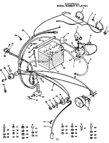 Electrical parts for Craftsman Front-Engine Lawn Tractor 917257021 from AppliancePartsPros.com