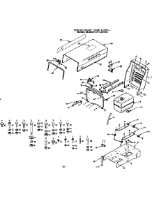 Engine Mount, Hood & Grill parts for Craftsman Front-Engine Lawn Tractor 917257031 from AppliancePartsPros.com