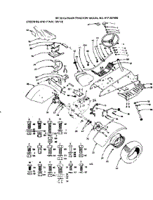 16 Garden Tractor / Steering And Final Drive parts for Craftsman Front-Engine Lawn Tractor 917257050 from AppliancePartsPros.com
