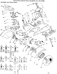 Steering And Final Drive parts for Craftsman Front-Engine Lawn Tractor 917257060 from AppliancePartsPros.com