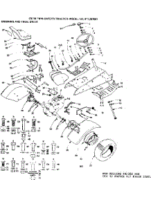 18 Twin-Garden Tractor / Steering, And Final Drive parts for Craftsman Engine 917257061 from AppliancePartsPros.com