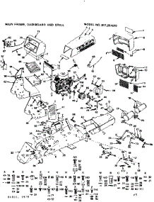 Main Frame Dashboard And Grill parts for Craftsman Front-Engine Lawn Tractor 917257070 from AppliancePartsPros.com