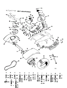 Seat And Steering parts for Craftsman Front-Engine Lawn Tractor 917257070 from AppliancePartsPros.com