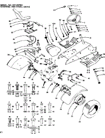 Steering And Final Drive parts for Craftsman Front-Engine Lawn Tractor 917257081 from AppliancePartsPros.com