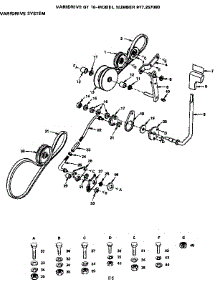 Varidrive System parts for Craftsman Front-Engine Lawn Tractor 917257090 from AppliancePartsPros.com