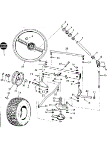 Front Axle Assembly parts for Craftsman Front-Engine Lawn Tractor 91725710 from AppliancePartsPros.com