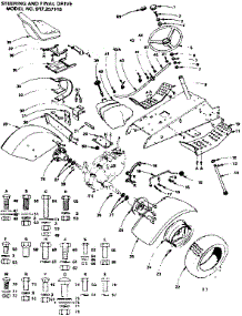 Steering And Final Drive parts for Craftsman Front-Engine Lawn Tractor 917257110 from AppliancePartsPros.com