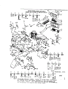Main Frame, Dash And Grill parts for Craftsman Front-Engine Lawn Tractor 917257112 from AppliancePartsPros.com