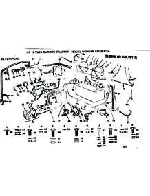 Electrical parts for Craftsman Front-Engine Lawn Tractor 917257114 from AppliancePartsPros.com