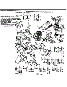 Main Frame, Dash And Grill parts for Craftsman Front-Engine Lawn Tractor 917257120 from AppliancePartsPros.com