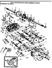 Transaxle No. 633X18 parts for Craftsman Front-Engine Lawn Tractor 917257120 from AppliancePartsPros.com