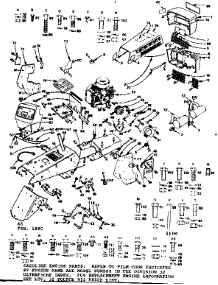 Main Frame, Dash And Grill parts for Craftsman Front-Engine Lawn Tractor 917257130 from AppliancePartsPros.com