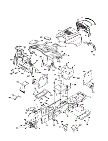 Chassis And Enclosures parts for Craftsman Front-Engine Lawn Tractor 917257150 from AppliancePartsPros.com