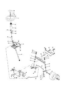 Steering parts for Craftsman Front-Engine Lawn Tractor 917257150 from AppliancePartsPros.com