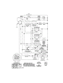 Schematic Diagram-Tractor parts for Craftsman Front-Engine Lawn Tractor 917257160 from AppliancePartsPros.com