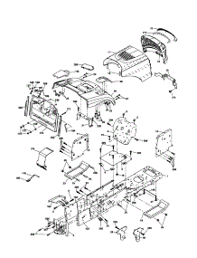 Chassis And Enclosures parts for Craftsman Front-Engine Lawn Tractor 917257170 from AppliancePartsPros.com