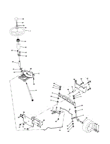Steering parts for Craftsman Front-Engine Lawn Tractor 917257170 from AppliancePartsPros.com