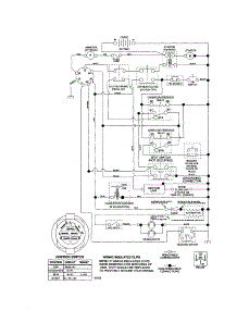 Schematic Diagram-Tractor parts for Craftsman Front-Engine Lawn Tractor 917257170 from AppliancePartsPros.com