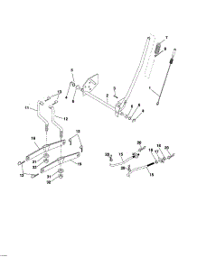 Mower Lift parts for Craftsman Front-Engine Lawn Tractor 917257190 from AppliancePartsPros.com