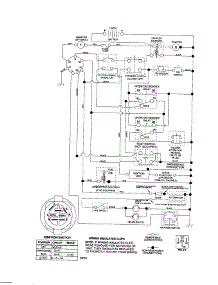 Schematic Diagram-Tractor parts for Craftsman Front-Engine Lawn Tractor 917257190 from AppliancePartsPros.com