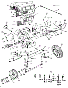 Grill And Engine Mount Assembly parts for Craftsman Front-Engine Lawn Tractor 91725721 from AppliancePartsPros.com