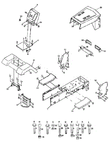 Chassis And Enclosures parts for Craftsman Front-Engine Lawn Tractor 917257210 from AppliancePartsPros.com