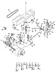 Drive parts for Craftsman Front-Engine Lawn Tractor 917257210 from AppliancePartsPros.com