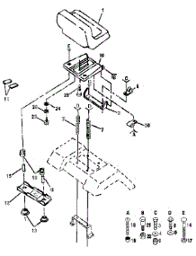 Seat Assembly parts for Craftsman Front-Engine Lawn Tractor 917257210 from AppliancePartsPros.com