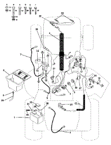 Electrical parts for Craftsman Front-Engine Lawn Tractor 917257211 from AppliancePartsPros.com