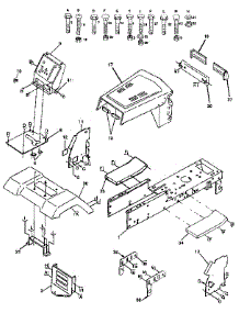 Chassis And Enclosures parts for Craftsman Front-Engine Lawn Tractor 917257211 from AppliancePartsPros.com