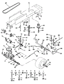 Drive parts for Craftsman Front-Engine Lawn Tractor 917257211 from AppliancePartsPros.com