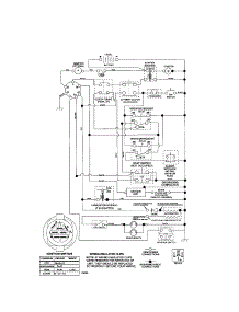 Schematic Diagram-Tractor parts for Craftsman Front-Engine Lawn Tractor 917257240 from AppliancePartsPros.com