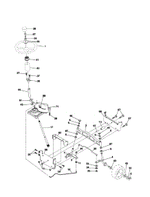 Steering parts for Craftsman Front-Engine Lawn Tractor 917257241 from AppliancePartsPros.com