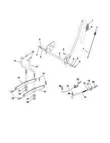 Mower Lift parts for Craftsman Front-Engine Lawn Tractor 917257241 from AppliancePartsPros.com