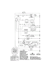 Schematic Diagram-Tractor parts for Craftsman Front-Engine Lawn Tractor 917257241 from AppliancePartsPros.com