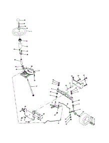Steering parts for Craftsman Front-Engine Lawn Tractor 917257250 from AppliancePartsPros.com