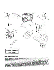 Engine parts for Craftsman Front-Engine Lawn Tractor 917257250 from AppliancePartsPros.com