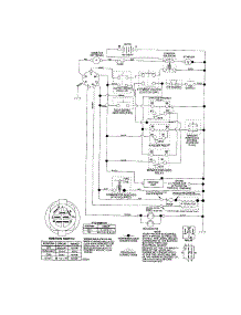 Schematic Diagram-Tractor parts for Craftsman Front-Engine Lawn Tractor 917257250 from AppliancePartsPros.com