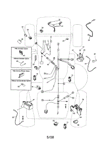 Electrical parts for Craftsman Front-Engine Lawn Tractor 917257251 from AppliancePartsPros.com